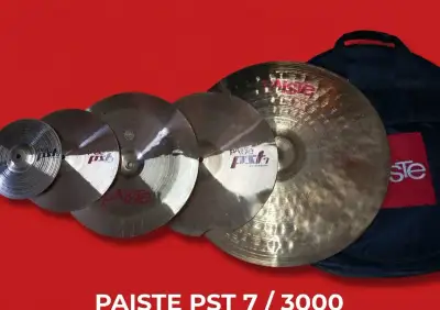 🔴 Sada Paiste 3000 / PST 7 / PST 5 s púzdrom Paiste.