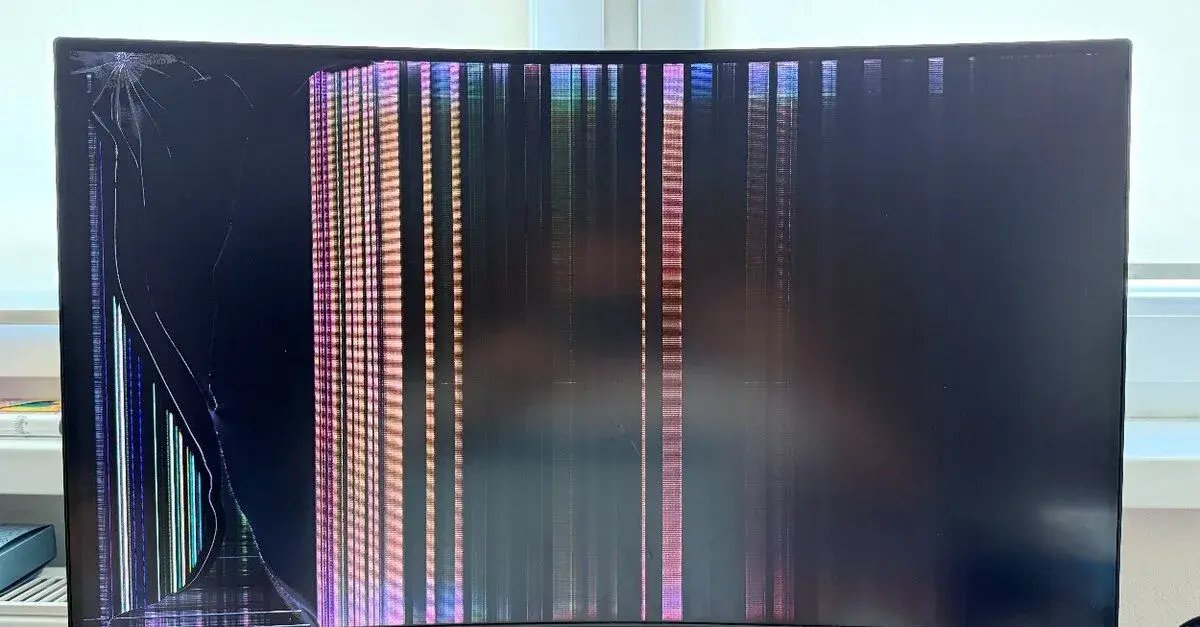 Monitor MSI MAG271CV na náhradné diely (chybná matrica)