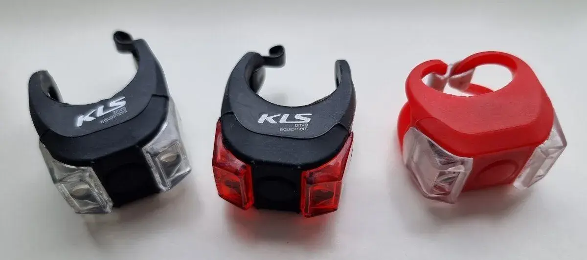 Nové Kellys svetlá (set) - predné + zadné (biele a červené)