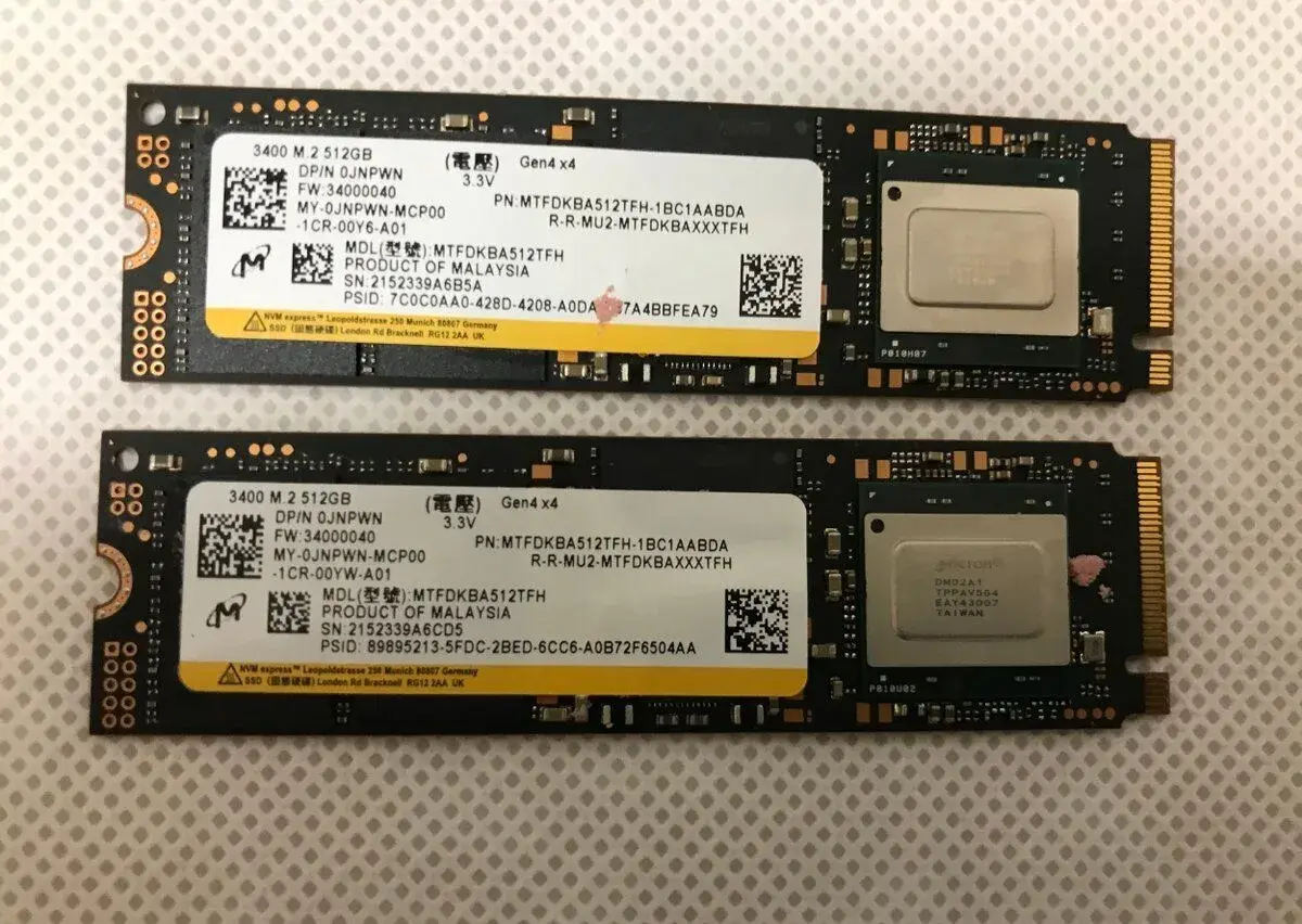 Ssd NVme M.2. disky MICRON 3400 512gb gen4x4.