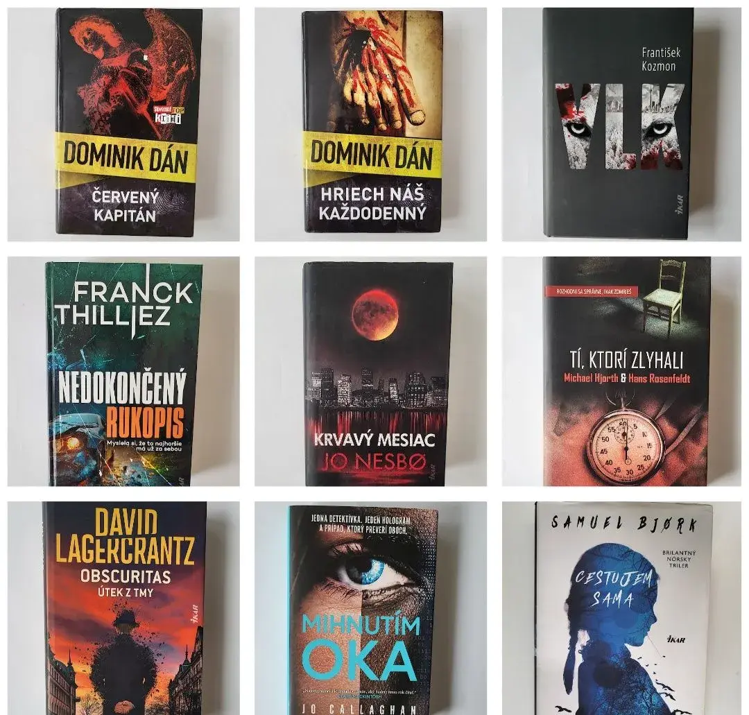 Detektívky, Trilery - Dominik Dán, Silva, Bjork, Grisham,.