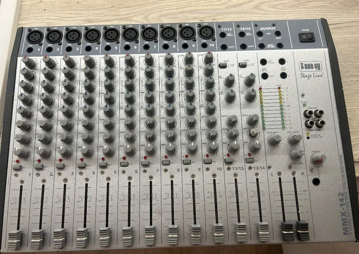 Mixážny pult IMG STAGE LINE MMX-142 – 14 kanálov