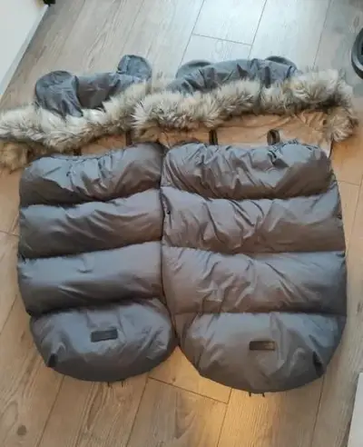 Fusak do kočíka na zimu pre dvojičky