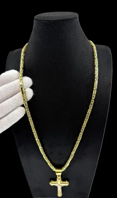 Zlatá retiazka Kráľovský vzor 14K 585 – 93,8 g / 64 cm