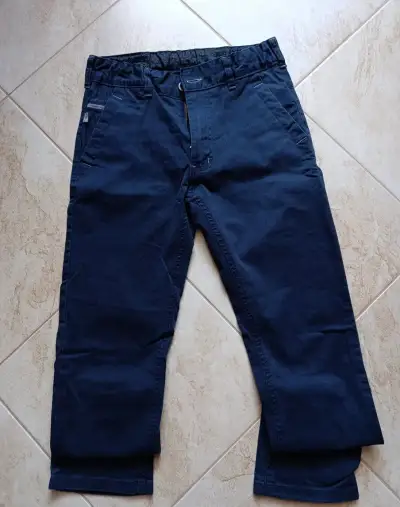 Modre nohavice velkost 152