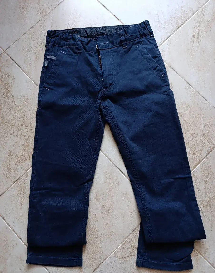Modre nohavice velkost 152