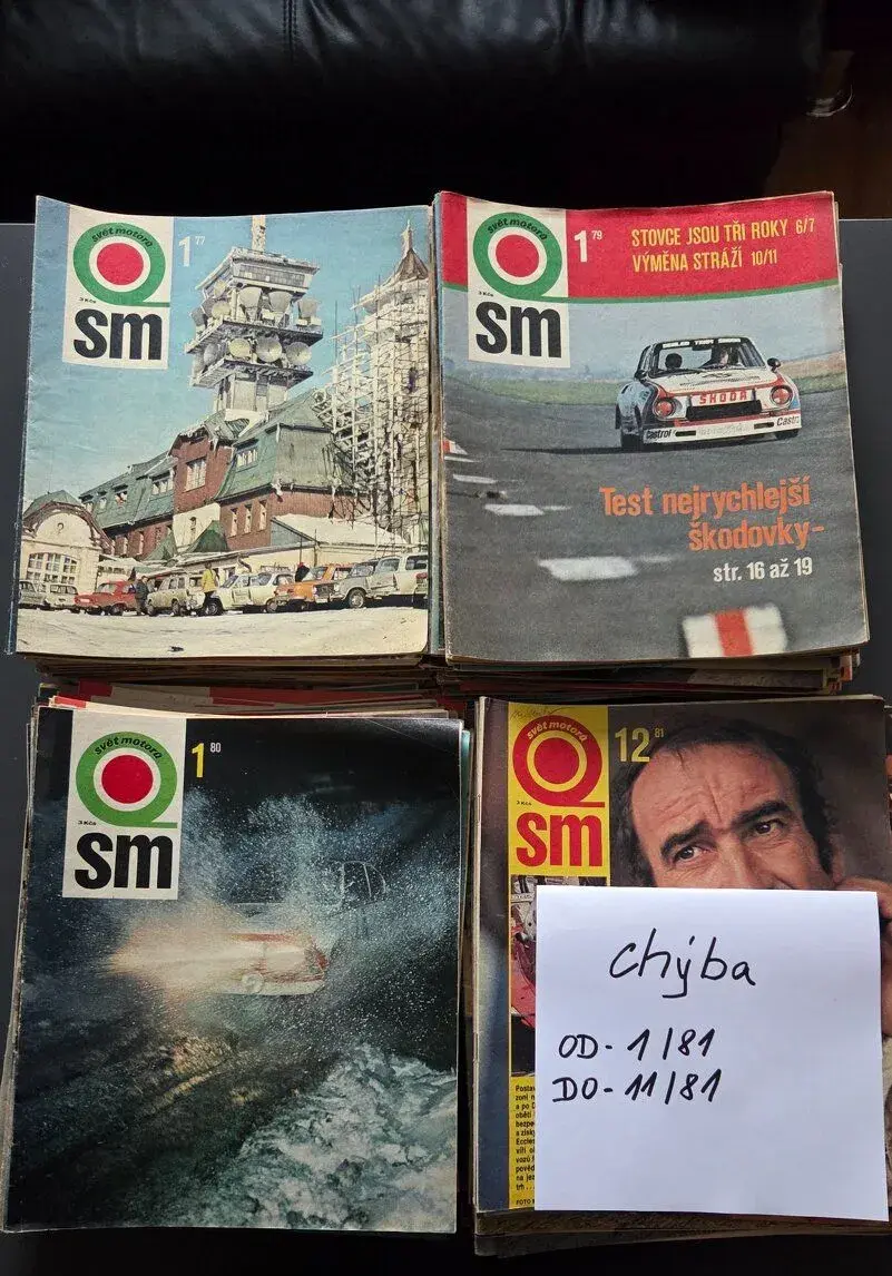 SVĔT MOTORŮ ročník- 1973,74,75,76,77,79,80,81