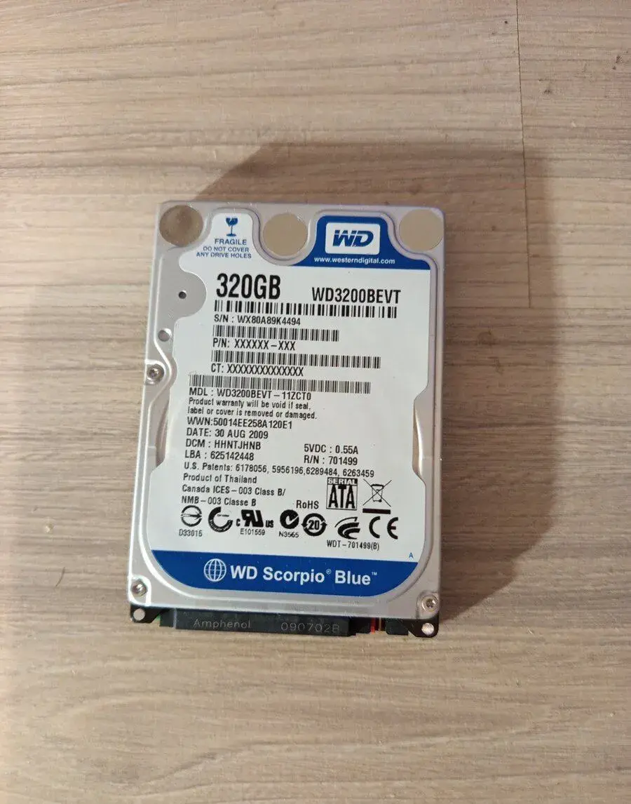 Hard disk pre Notebook