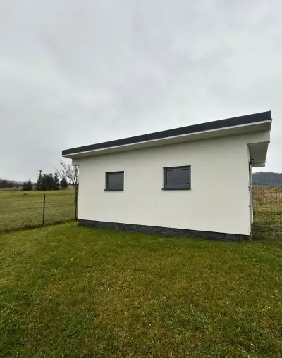 Plastové okno 1000x750 antracit metbrusch/biela