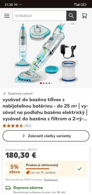 Bazénový vysávač