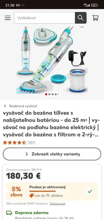 Bazénový vysávač