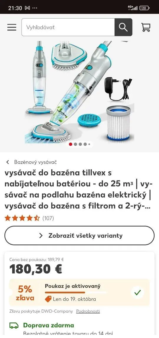 Bazénový vysávač