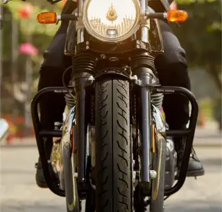 ROYAL ENFIELD Padacie rámy large black INT GT Bear