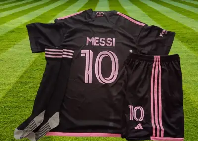 Messi futbalový dres Inter Miami black 155-165cm