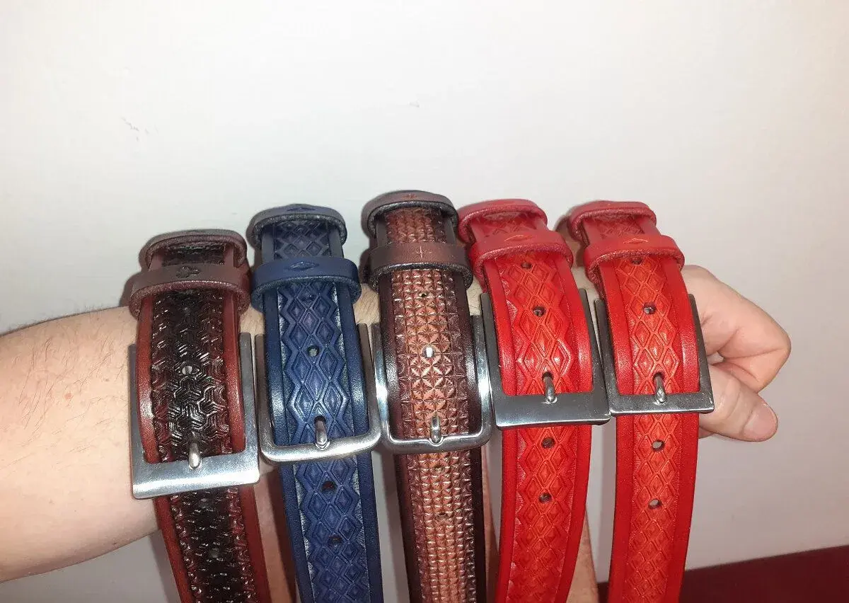Handmade kožené opasky
