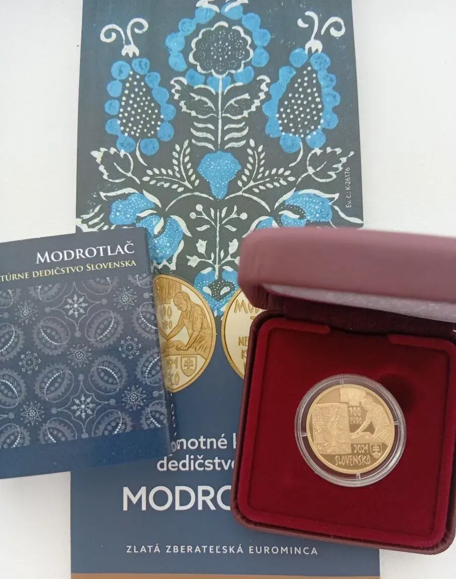 Mince 100€ Modrotlač 2024