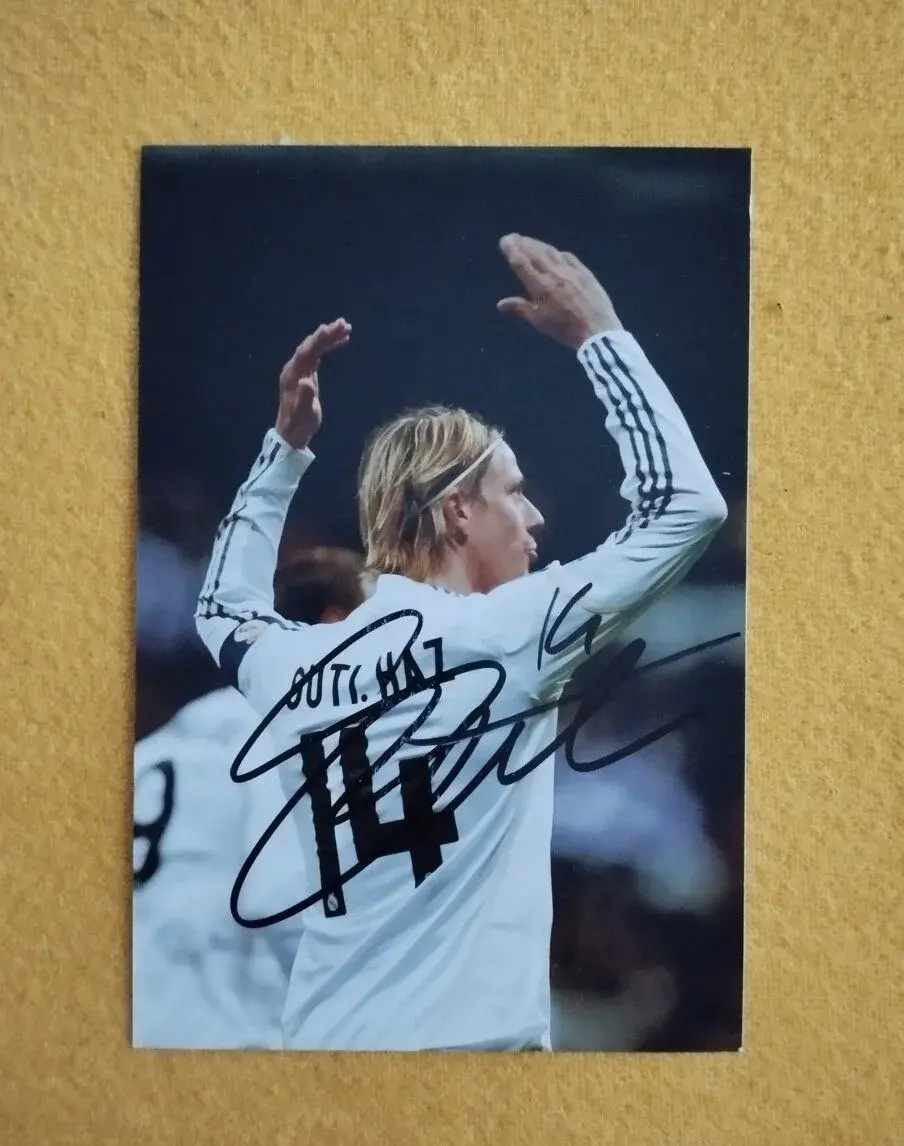 Karta s originál podpisom hráča Realu Madrid - Guti