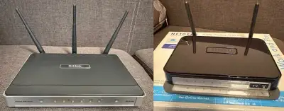 ADSL+ router, switch, WiFi DLINK, Netgear