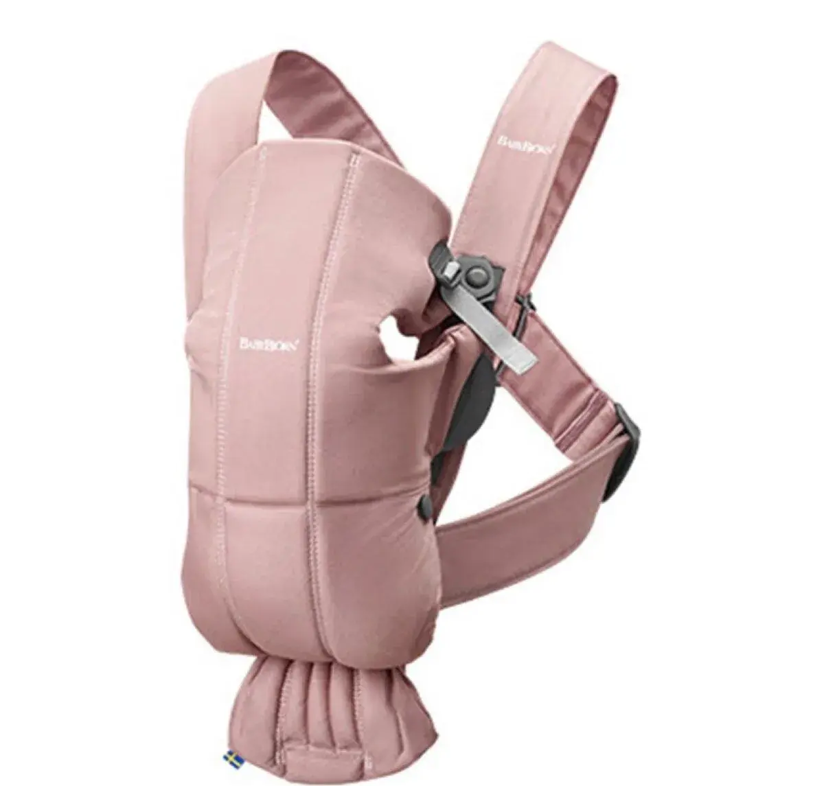 BABYBJÖRN Mini Dusty Pink Woven nosič pre bábätká