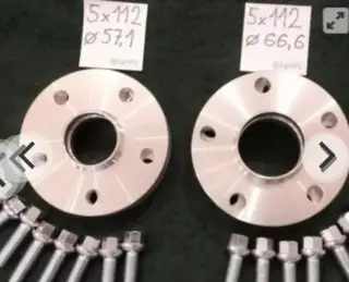 Rozširovacie podložky duralove 5X112 alebo 5x120 a iné
