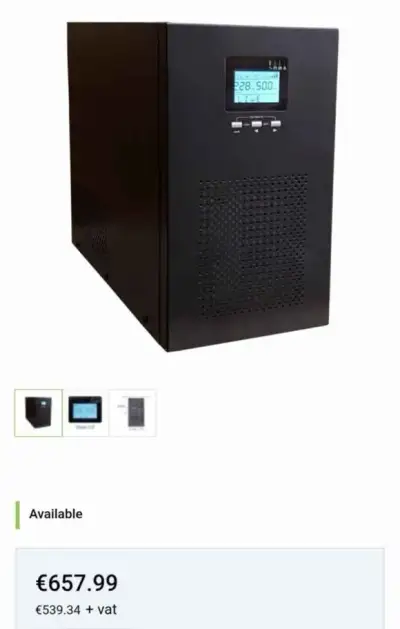East 3KVA 2400w UPS Záložný zdroj