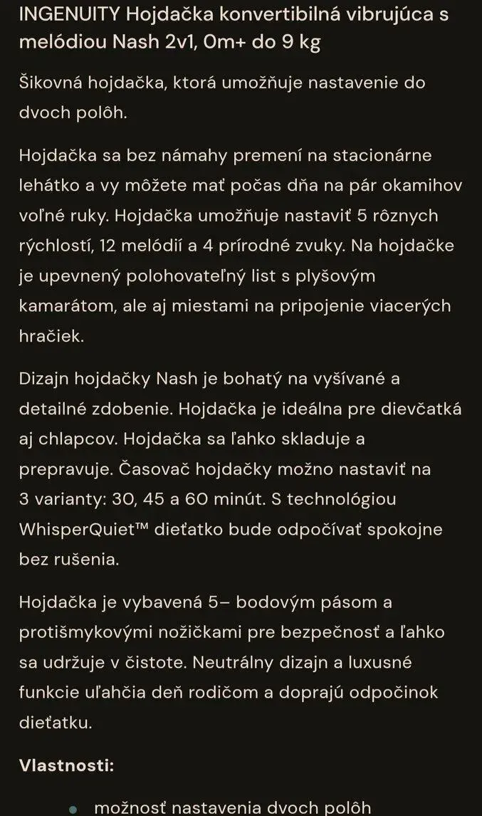 Hojdacie lehatko