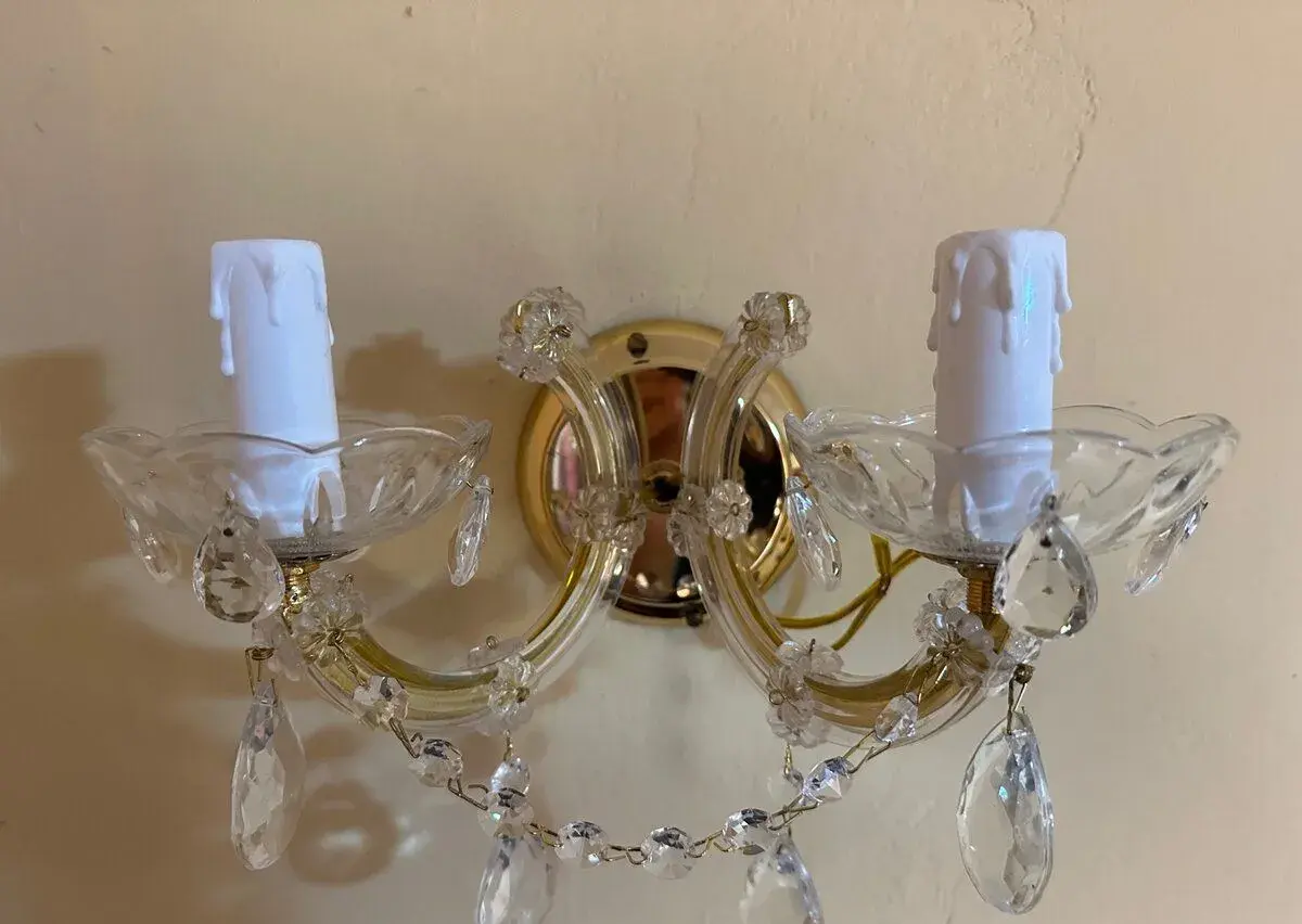 NOVÉ kryštálove lampy