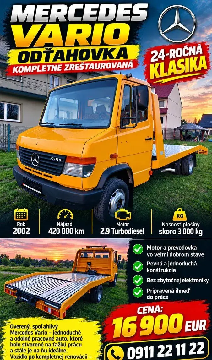 Mercedes-Benz VARIO – 2002, 420 000 km