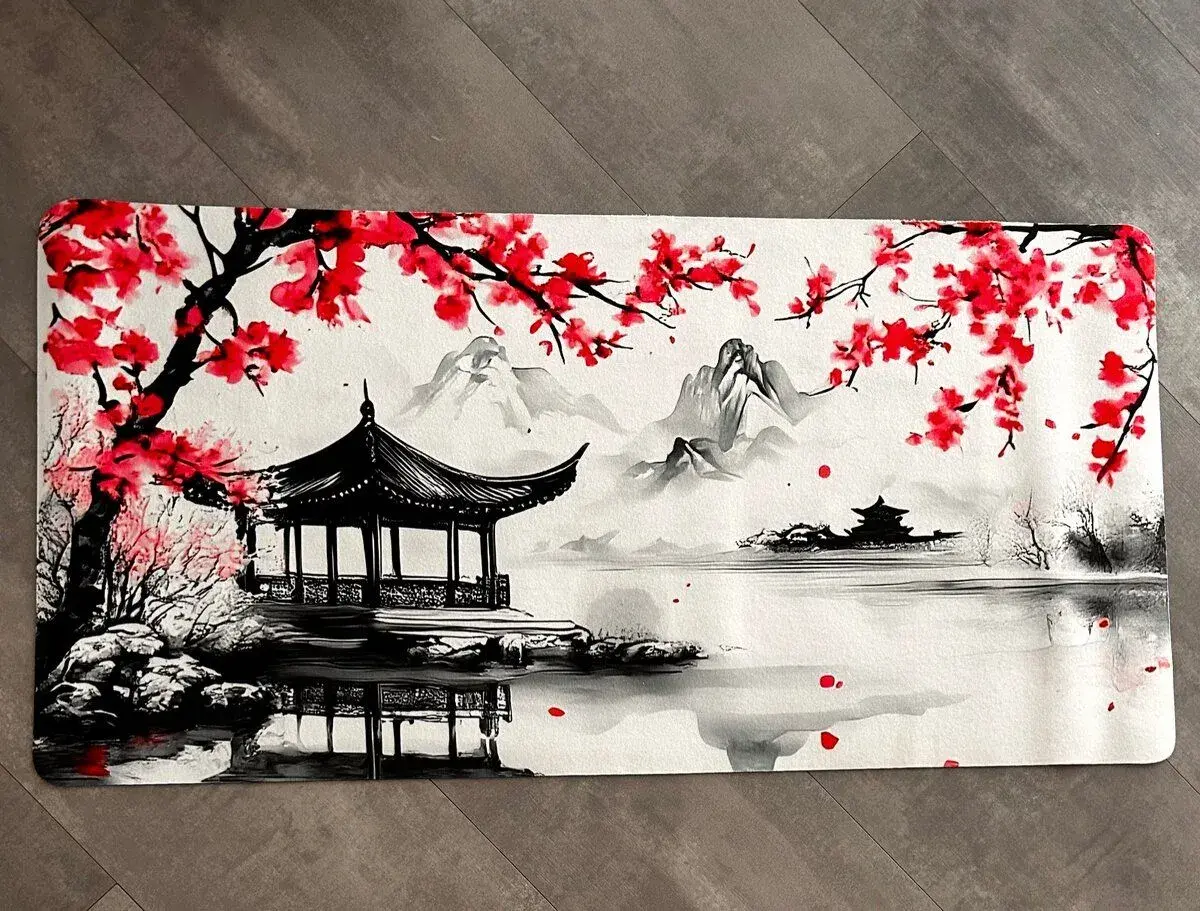 Japonská herná podložka na myš a klávsnicu
