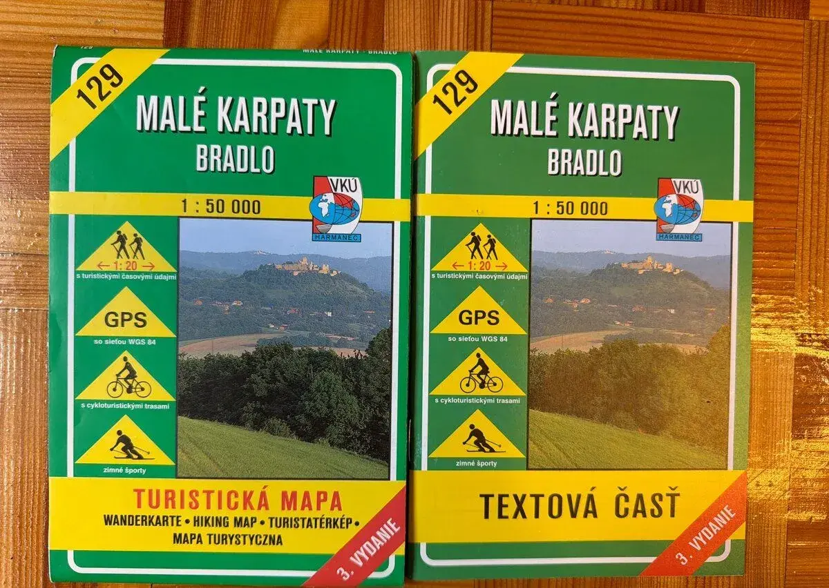 Turistická mapa 129 - Malé Karpaty Bradlo