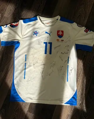 Slovensko reprezentačný dres NEMEC #11 – podpísaný Hamšíkom