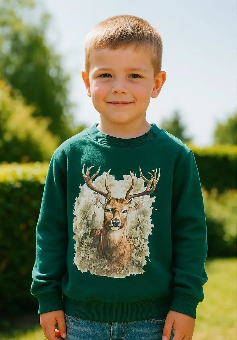Mikina s aplikáciou jeleň 110/116