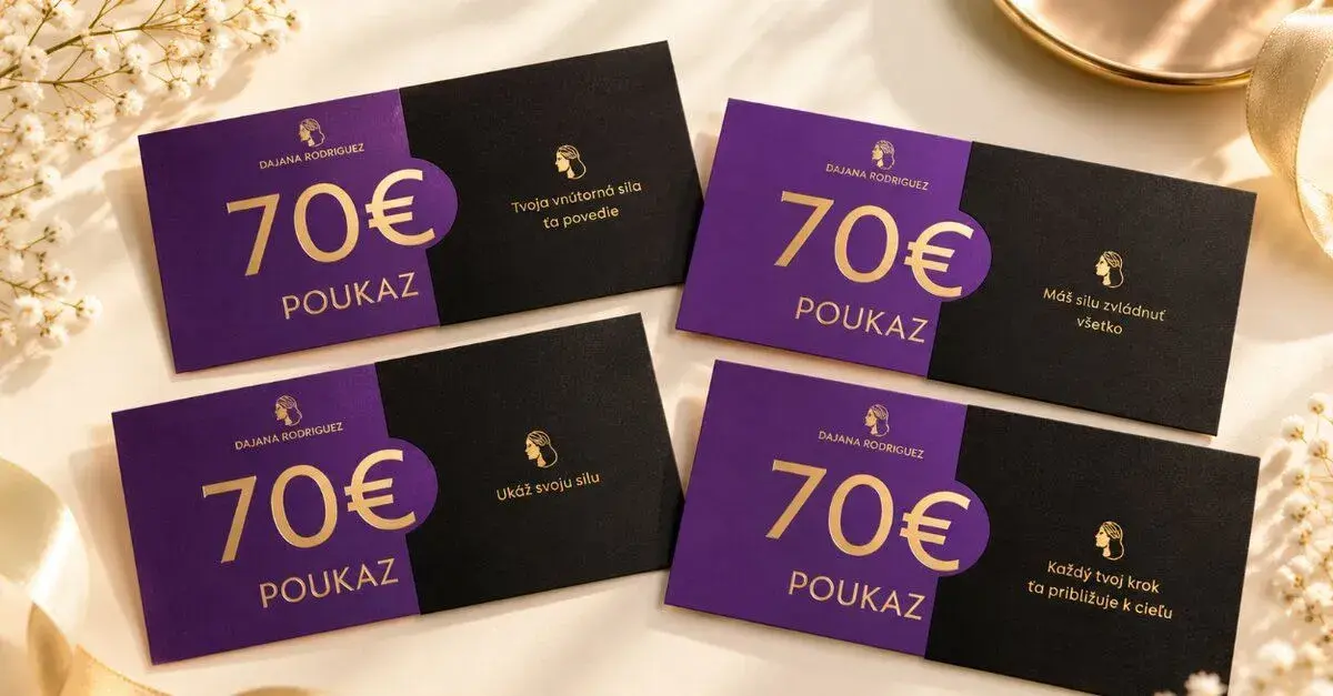 Darujem poukážky Dajana Rodriguez 70 €