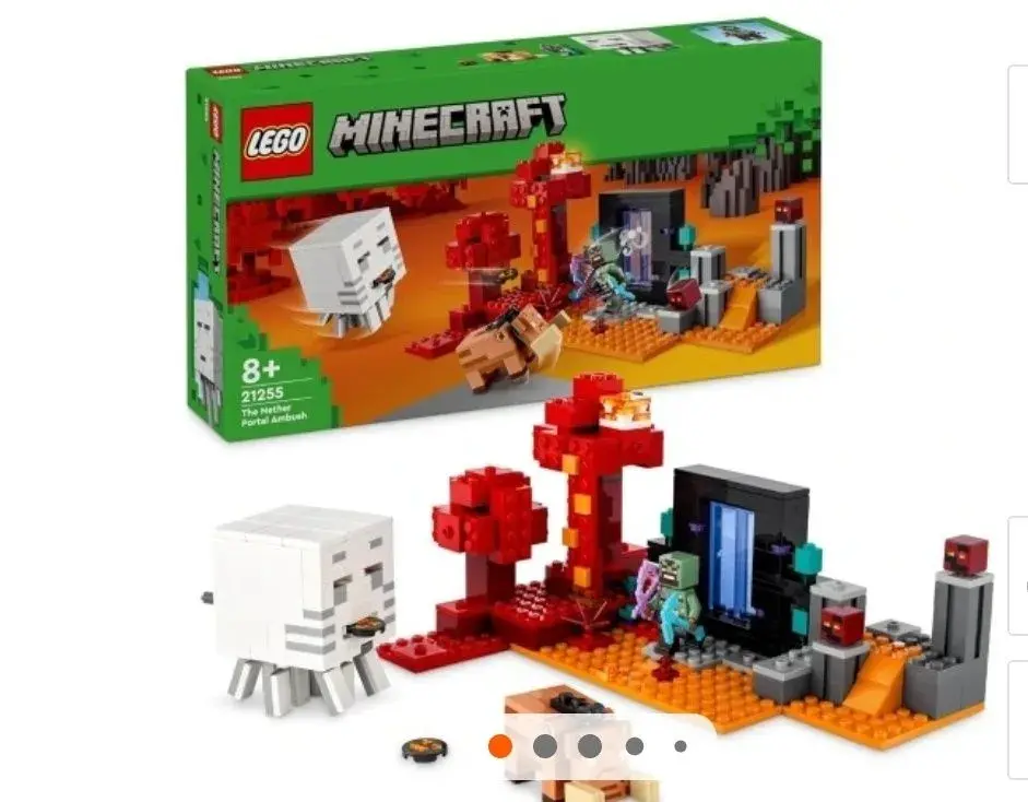 LEGO Minecraft 21255 – Prepad v portáli do Netheru s Ghastom
