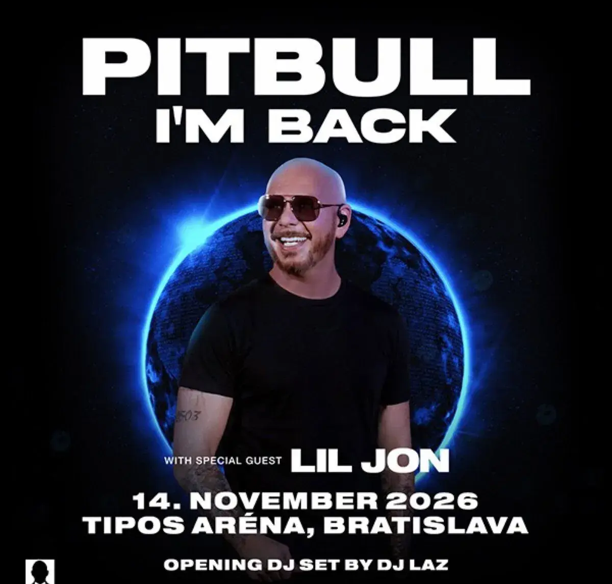 Vstupenka na koncert Pitbull Bratislava I'M BACK