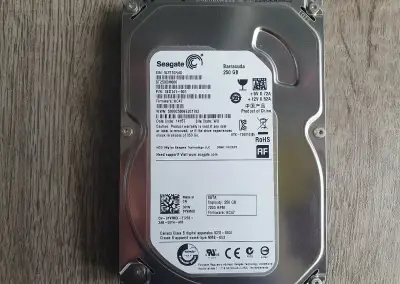 250GB HDD 7200rpm Seagate Baracuda