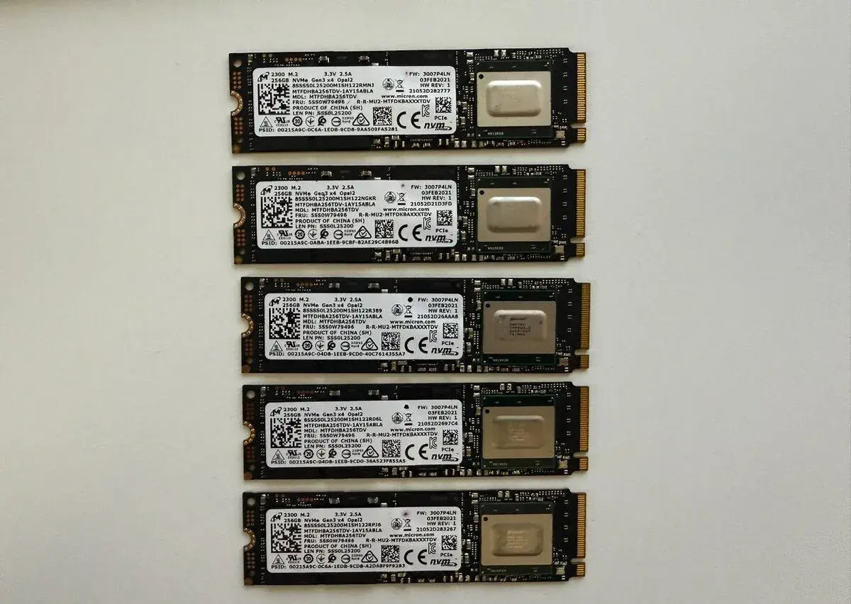 Micron 2300 SSD 256GB M.2 NVMe PCIe Gen3 x4
