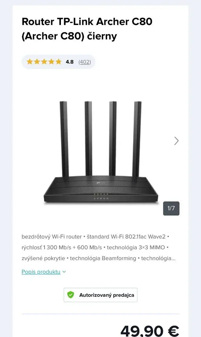 Router tp-link novy, nepouzivany