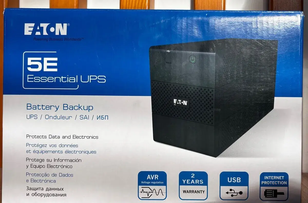 Nové UPS Eaton 5E 650i USB (650VA / 360W) – 2 ks