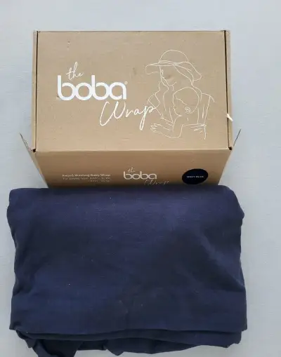 Boba Wrap elastická šatka na nosenie - tmavomodrá