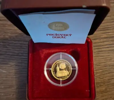 Zlatá zberateľská minca Prešovský dukát.