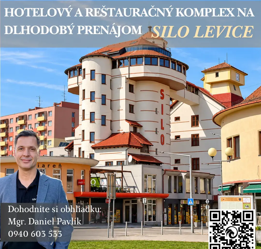SILO LEVICE – HOTELOVÝ A REŠTAURAČNÝ KOMPLEX NA DLHODOBÝ PRE