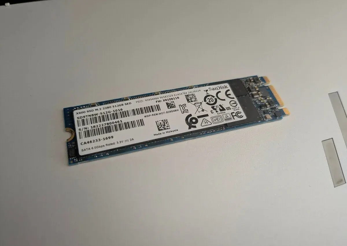 512gb M.2 SSD Sandisk x600