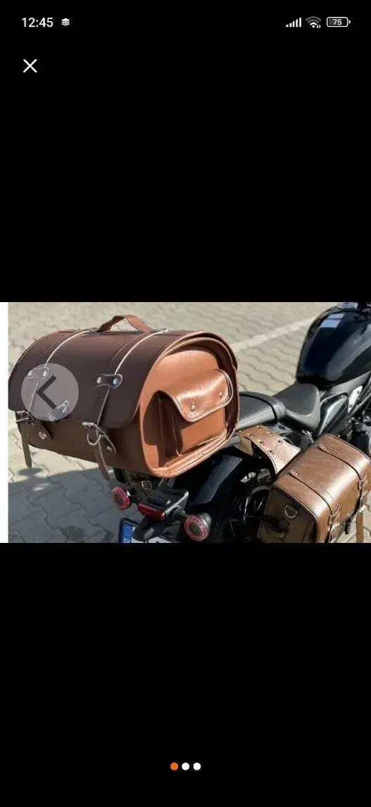 Hnedý kufor na motorku