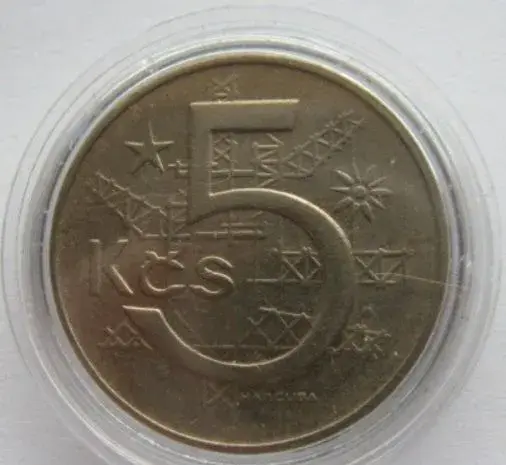 Mince 5 kčs chyboražba