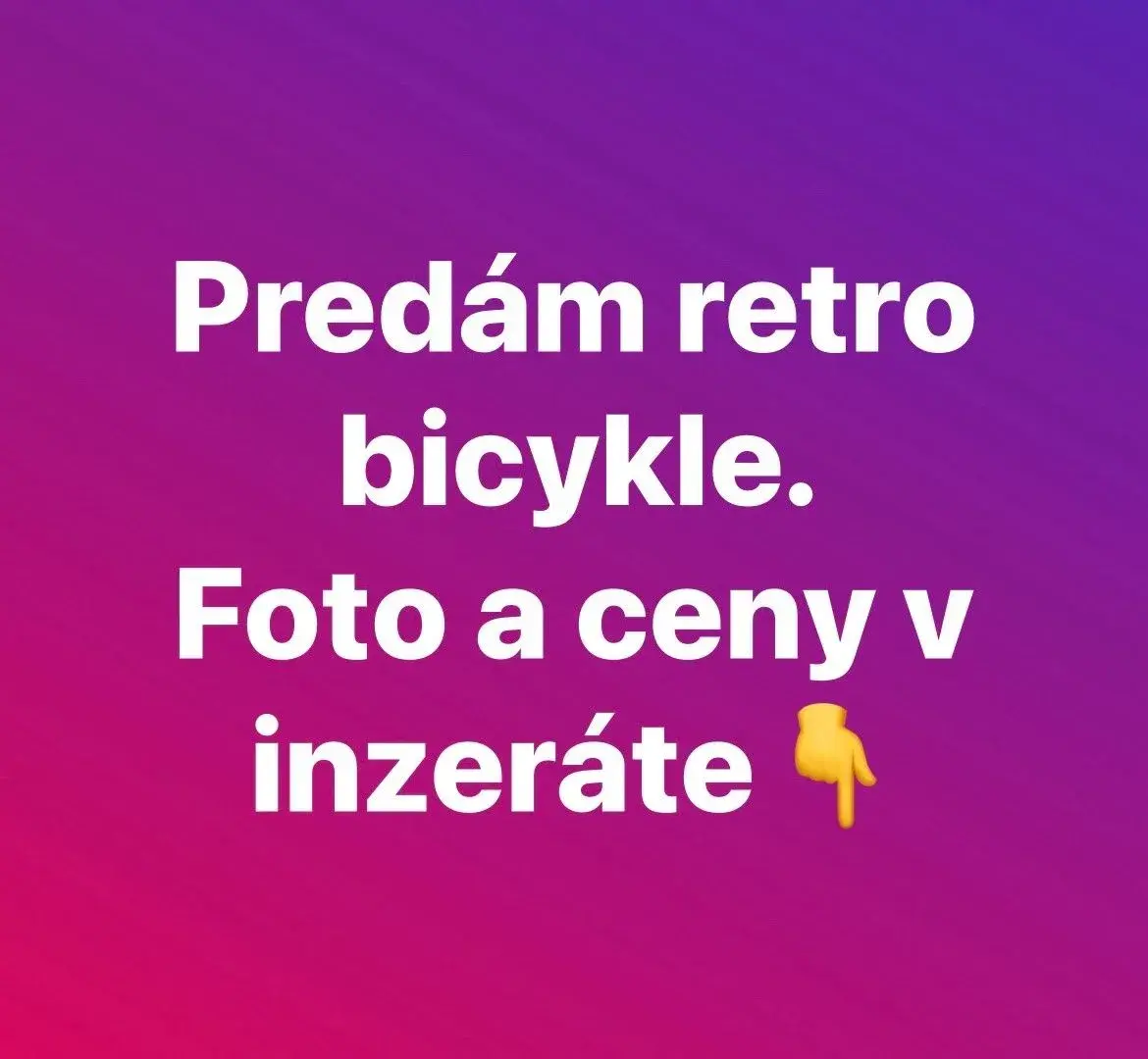 Retro bicykle, aj detský, foto a ceny v inzeráte