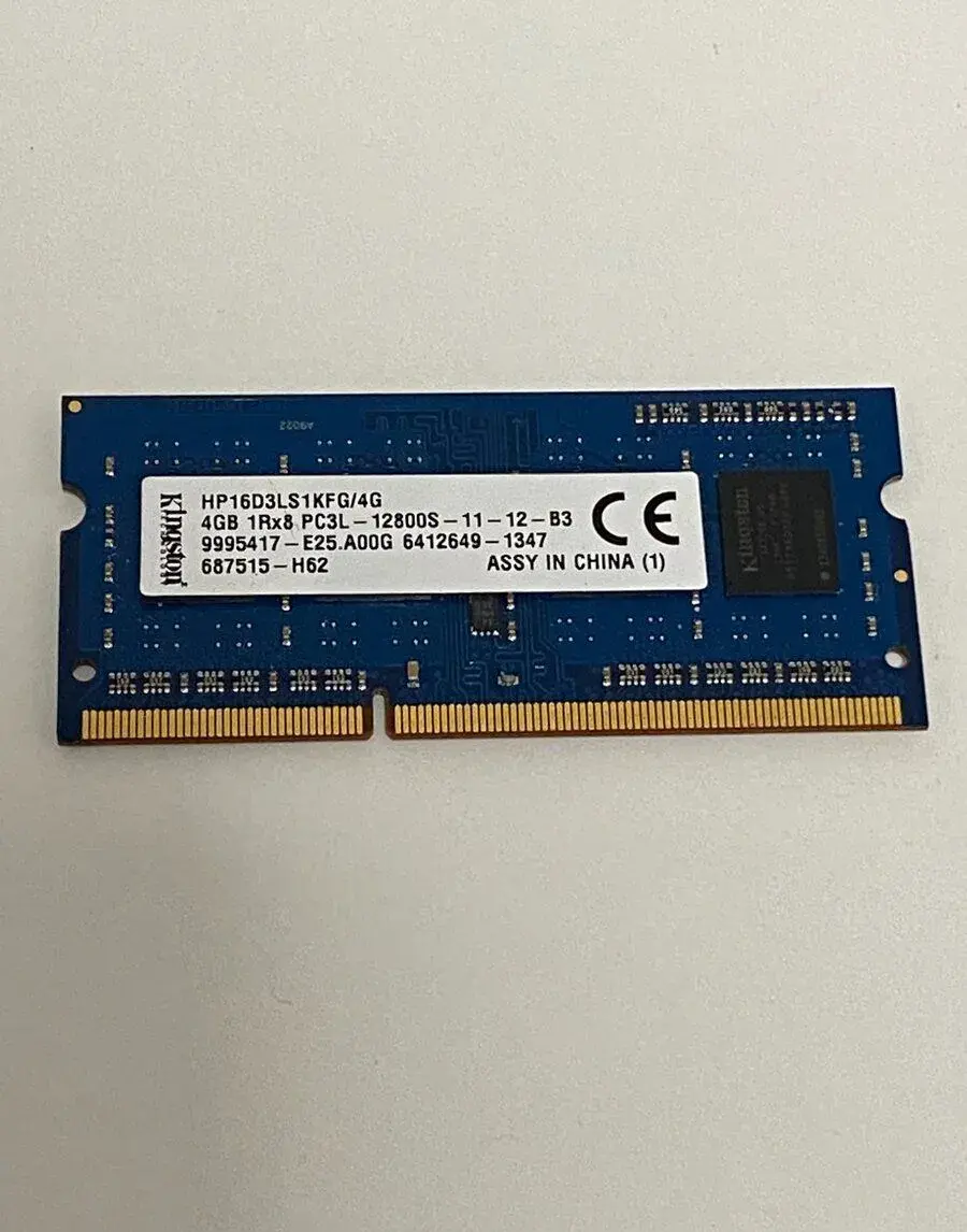 Kingston 4GB DDR3 RAM 1600MHz PC3L-1280 HP16D3LS1KFG/4G