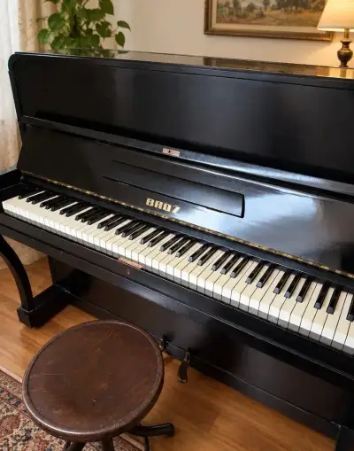 Pianino Brož – čierny klavír, plne funkčný