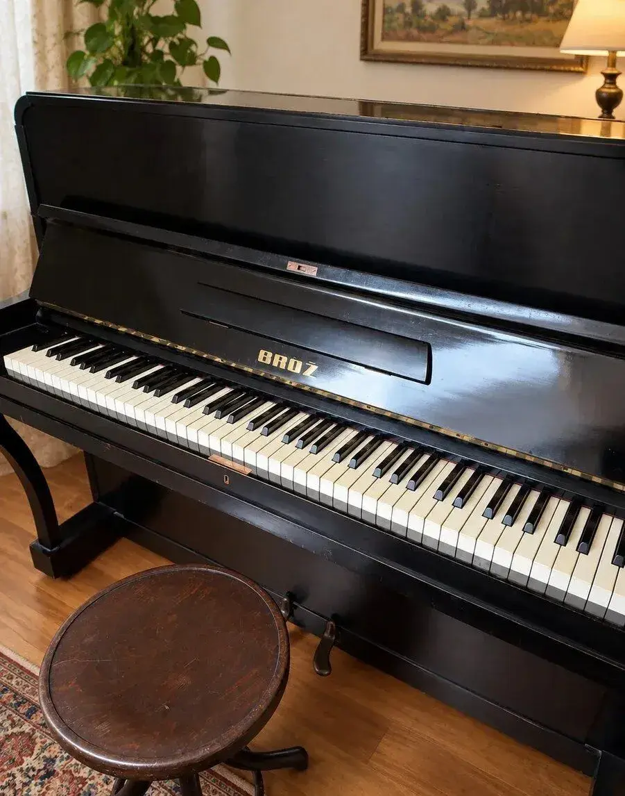 Pianino Brož – čierny klavír, plne funkčný