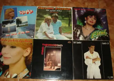 LP platne od juhoslovanských a greckých interpretov